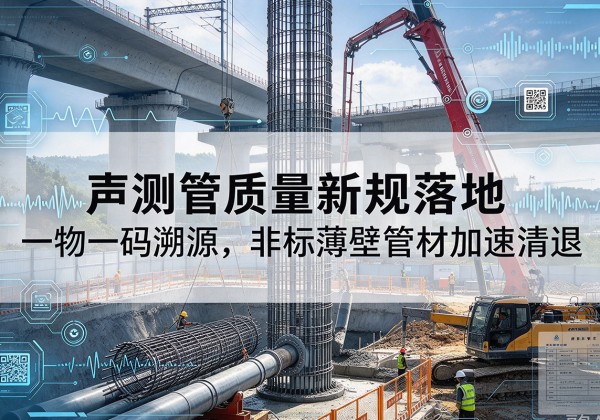 藁城声测管质量新规落地，一物一码溯源，非标薄壁管材加速清退